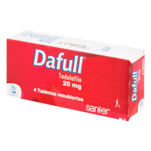 DAFULL 20 MG * 4 TABLETAS
