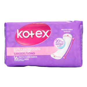 PROTECTORES DIARIOS KOTEX LARGOS 16UND