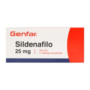 SINDENAFIL 25MG CJAX 4 TBS
