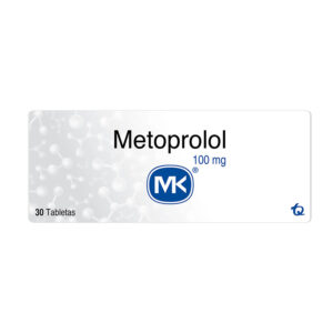 METOPROLOL 100 MG CAJA * 30 TBS MK *PDV*