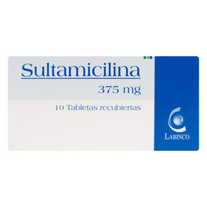 SULTAMICILINA 375 MG 10 TABLETAS LB