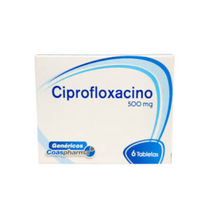 CIPROFLOXACINO 500 MG 6 TABLETAS COA